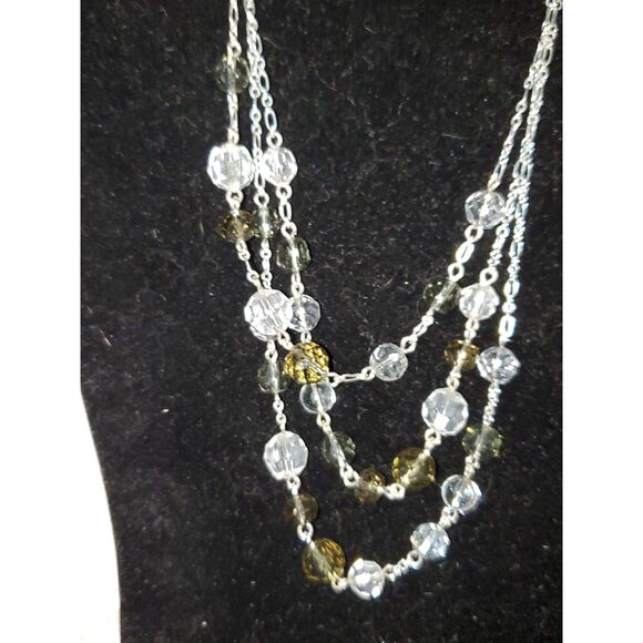 A Lauren Conrad Layered Necklace Silver Tone Cottage Core Elegant Minimalist - Picture 4 of 9